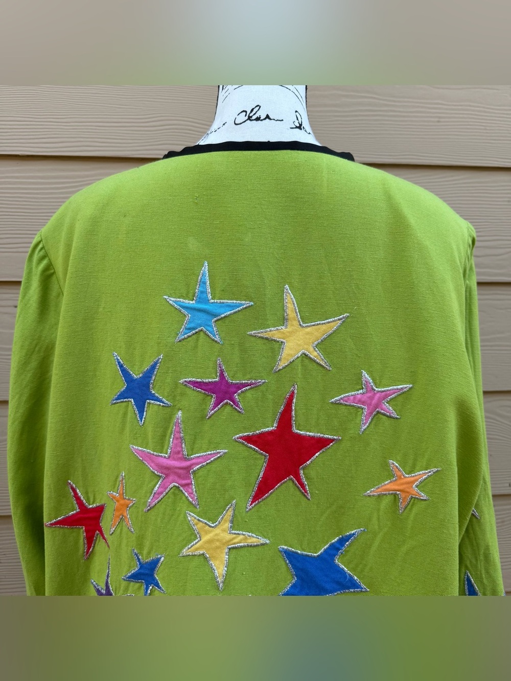 Vintage Indigo Moon Celestial Star Jacket